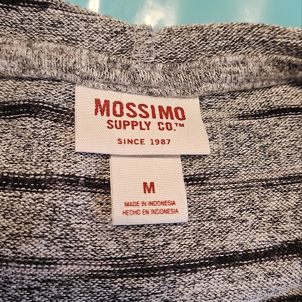 Mossimo women's medium gray and black hoodie - Picture 3 of 6
